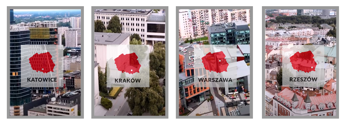 CLICO Odziały w Kraków, Warszawa, Rzeszów, Katowice II